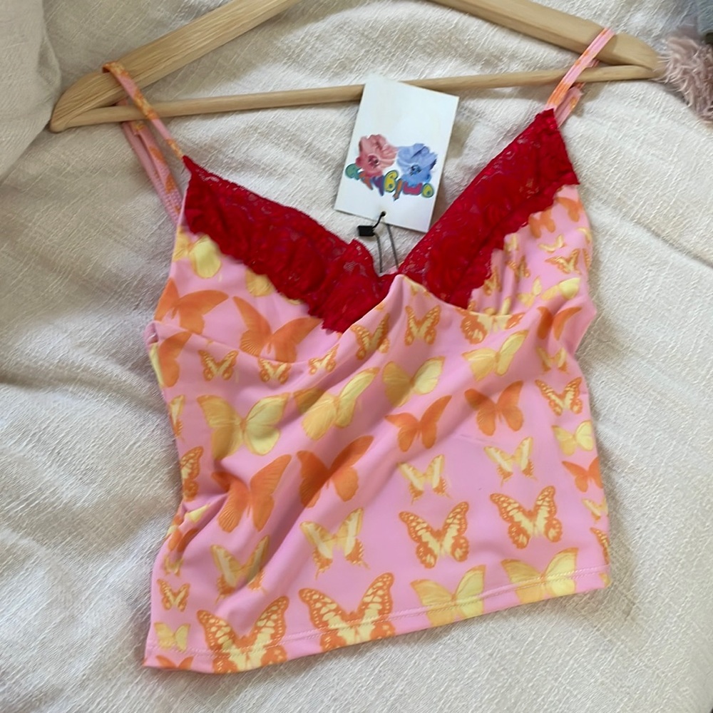 New with tags, Omighty butterfly tank tops